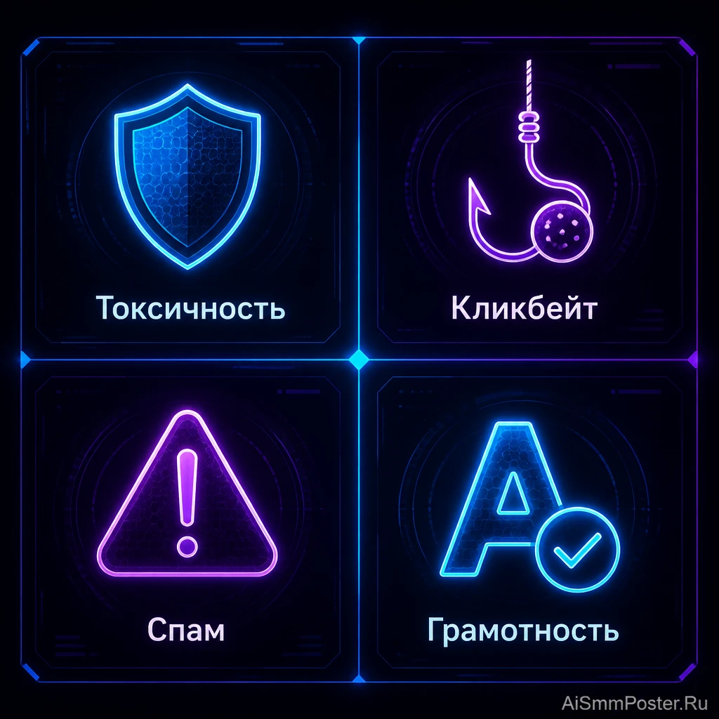 8 параметров AI-модератора AiSmmPoster