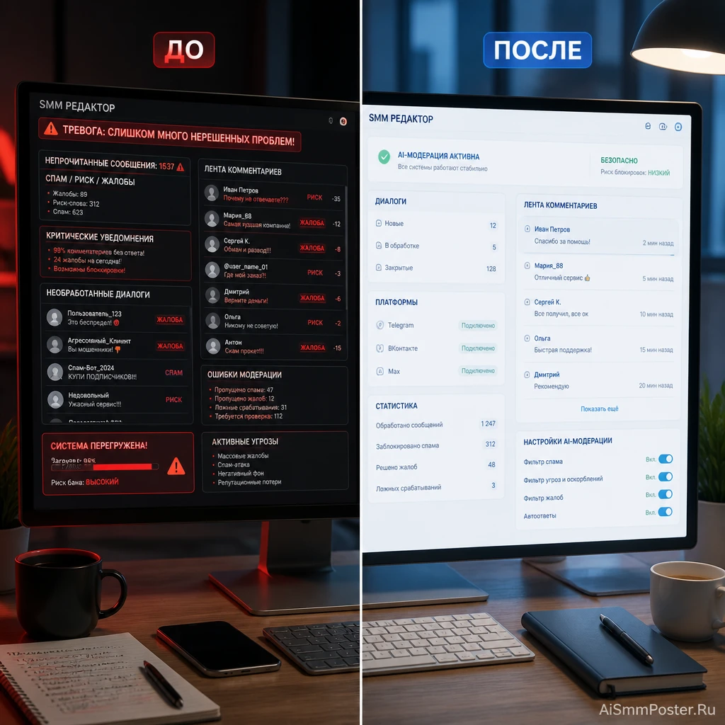 AI-модерация, которая не рубит пост, а чинит его