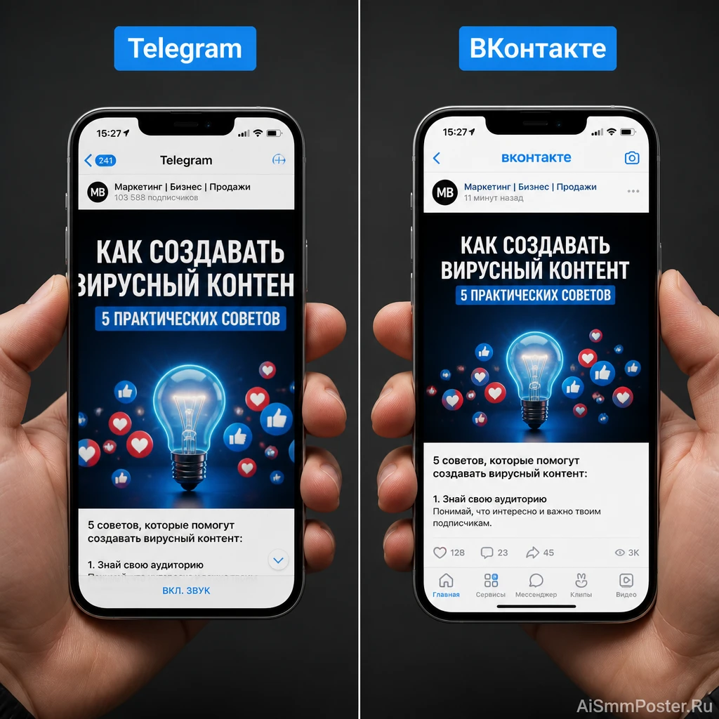 Одна картинка на два канала - это ошибка