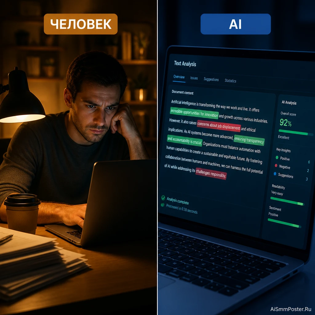 AI-модератор vs живой редактор: честный эксперимент